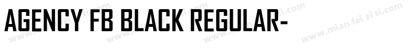 Agency FB Black Regular字体转换